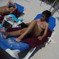 Pic #2 Perky Breasts On The Beach