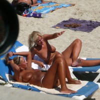 Pic #2 Crete - 3 Girls Topless With Thongs