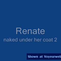 Nude Wife on heels:&nbsp;Renate Naked Under Her Coat 2