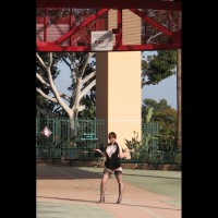 Pic #6 Nude Me on heels:&nbsp;Li'l &#966;hi At Angels Stadium