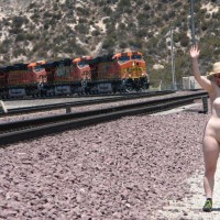 Pic #8 Nude Me on heels:&nbsp;Li'l Phi At Mormon Rocks II