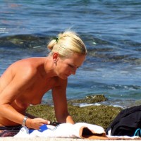 Pic #1 A Beautiful Mature - Beach, Blonde