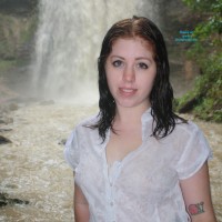 Pic #3 Rainy Day at The Falls - Brunette, Nature, Wet