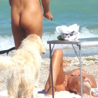 Pic #7 White Dog Girls - Beach