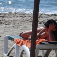 Pic #1 Eye Poppin Beach at Costa del Sol 2013 #3 - Beach, Big Tits, Brunette