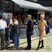 Pic #1 Naked Resto Visit - Public Exhibitionist, Public Place