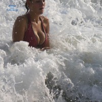 Pic #9 Breaking The Waves - Bikini Voyeur, Big Tits, Beach