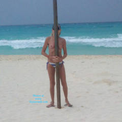 Pic #3 MILF 1954 Having Fun On The Beach - Beach, Blonde, Mature