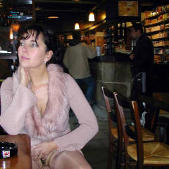 Pic #8 A la Tienne - Flashing, Public Exhibitionist, Public Place, Brunette