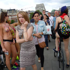 Pic #4 London Naked Bike Ride 2014 Part 2