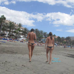 Pic #4 2 Topless Girls In Tenerife - Beach