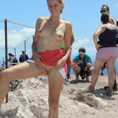 Pic #8 Bri's Madeira Tour - Blonde, Public Exhibitionist, Public Place, Shaved