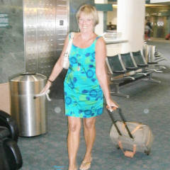 Pic #2 At The Airport - Blonde, Public Exhibitionist, Public Place, Shaved