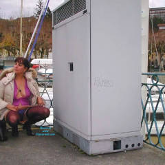 Pic #5 La Bouteille - Brunette, Public Exhibitionist, Public Place