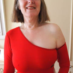 Pic #1 Red Dress Reprise - Big Tits, Mature