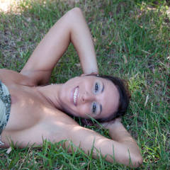 Pic #1 Enjoying The Nature - Big Tits, Brunette, Nature