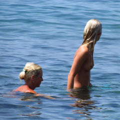 Pic #6 A Tall Beauty And Mom - Blonde, Beach