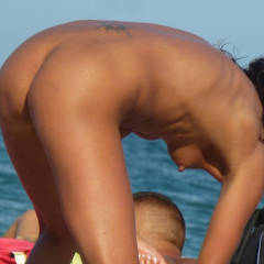 Pic #4 Well Tanned Nudist - Beach