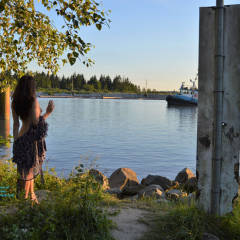 Pic #3 Down By The River - Brunette