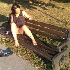 Pic #5 Summer Evening On Danube - Brunette, Public Exhibitionist, Public Place, Tattoos