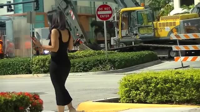 Nikki Brazil Vs Construction Workers And Barber! Oh And Lingerie Shopping In Sheer Tight Dress! - October, 2015