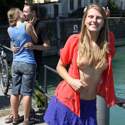 Pic #1 Bri In Lindau - Public Place, Public Exhibitionist, Flashing, Shaved