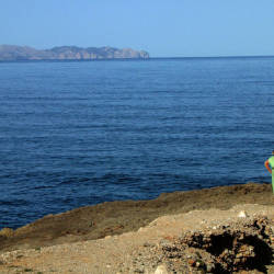 Pic #1 Jo Public Strip Abandoned Patio Mallorca - Beach, Big Tits, High Heels Amateurs, Lingerie, Striptease