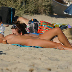 Pic #4 What A Beautiful Day! - Beach, Brunette