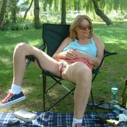 Pic #4 Outdoor Fun 2 - Big Tits, Public Exhibitionist, Public Place, Shaved