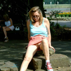 Pic #7 Outdoor Fun 2 - Big Tits, Public Exhibitionist, Public Place, Shaved