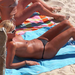 Pic #1 Topless Cuties - Blonde, Beach Voyeur, Topless Girls