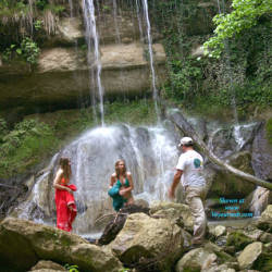 Pic #2 Nudes At A Waterfall - Big Tits, Nature