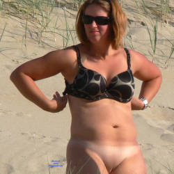 Pic #4 Changing Clothes On The Beach - Beach Voyeur, Big Tits