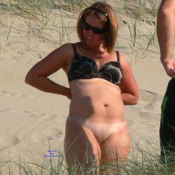 Pic #5 Changing Clothes On The Beach - Beach Voyeur, Big Tits