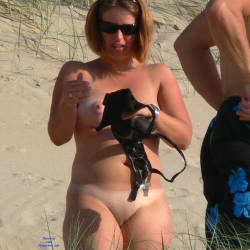 Pic #6 Changing Clothes On The Beach - Beach Voyeur, Big Tits