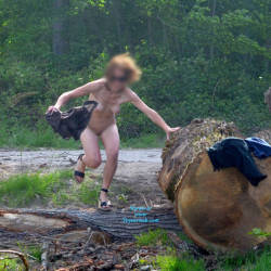 Pic #6 Nude In The Wood - Part 1 - Public Exhibitionist, Shaved