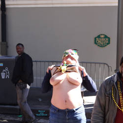 Pic #6 Mardi Gras 2016 - Big Tits, Flashing, Public Exhibitionist, Public Place