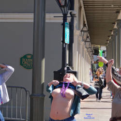 Pic #7 Mardi Gras 2016 - Big Tits, Flashing, Public Exhibitionist, Public Place