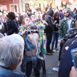 Pic #2 Mardi Gras 2016 2 - Big Tits, Flashing, Public Exhibitionist, Public Place