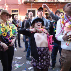 Pic #4 Mardi Gras 2016 2 - Big Tits, Flashing, Public Exhibitionist, Public Place