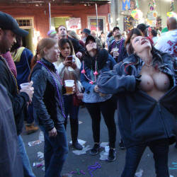 Pic #7 Mardi Gras 2016 2 - Big Tits, Flashing, Public Exhibitionist, Public Place