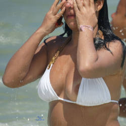 Pic #9 Brasil Nipple Slip - Beach, Big Tits