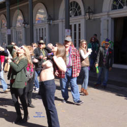 Pic #7 Madri Gras Part 3 - Big Tits, Flashing, Public Exhibitionist, Public Place