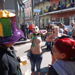 Pic #9 Madri Gras Part 3 - Big Tits, Flashing, Public Exhibitionist, Public Place