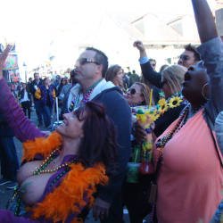 Pic #3 Mardi Gras 4 - Flashing, Public Exhibitionist, Public Place