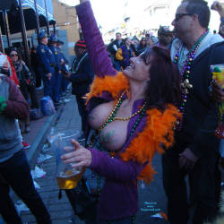 Pic #7 Mardi Gras 4 - Flashing, Public Exhibitionist, Public Place