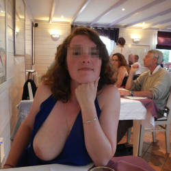 Pic #4 Holidays In France - Big Tits, Flashing, Public Exhibitionist, Public Place