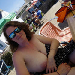 Pic #5 Holidays In France - Big Tits, Flashing, Public Exhibitionist, Public Place