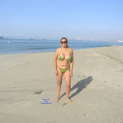 Pic #1 Nina Latina On The Beach - Beach, Big Tits