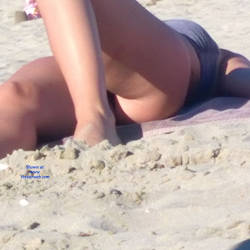 Pic #7 On The Beach, Thong And Big Boobs - Beach Voyeur, Big Tits